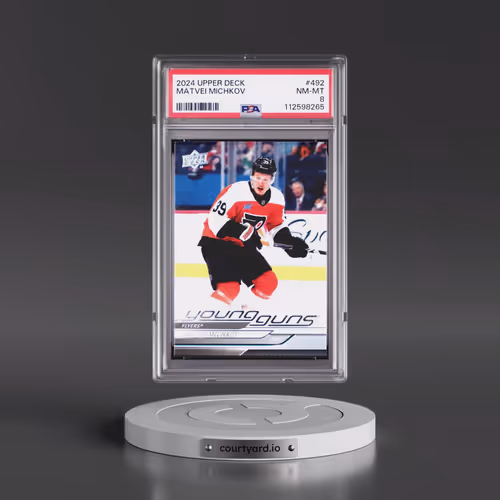 2024 Upper Deck #492 Matvei Michkov (PSA 8 NM-MT)