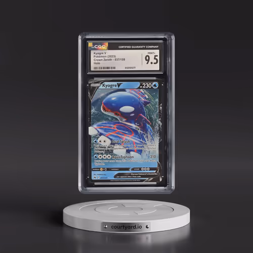 2023 Crown Zenith #037/159 Kyogre V - Holo (CGC 9.5 MINT+)