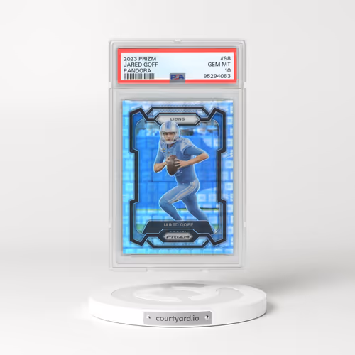 2023 Panini Prizm #98 Jared Goff - Pandora (PSA 10 GEM MINT)