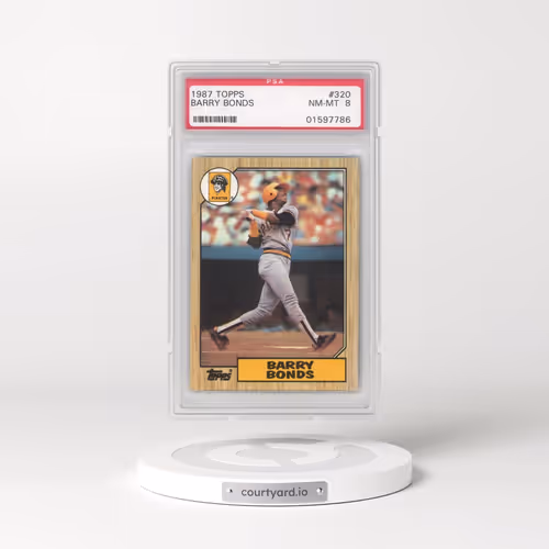 1987 Topps #320 Barry Bonds (PSA 8 NM-MT)