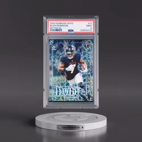2023 Panini Donruss Optic Mythical #17 Bijan Robinson (PSA 9 MINT)
