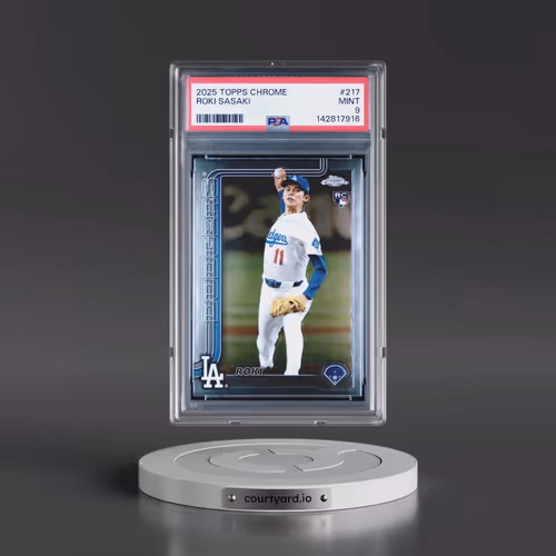 2025 Topps Chrome #217 Roki Sasaki (PSA 9 MINT)