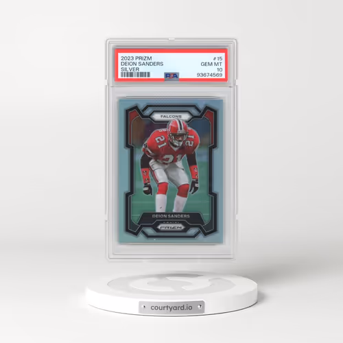 2023 Panini Prizm #15 Deion Sanders - Silver Prizm (PSA 10 GEM MINT)