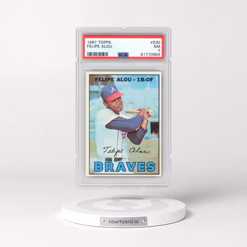1967 Topps #530 Felipe Alou (PSA 7 NM)
