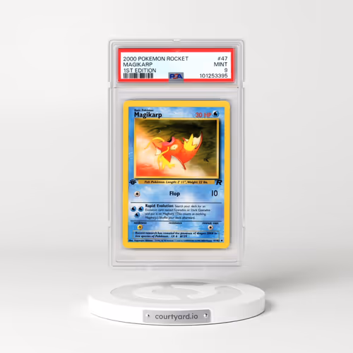 2000 Pokémon Rocket #47 Magikarp - 1st Edition (PSA 9 MINT)