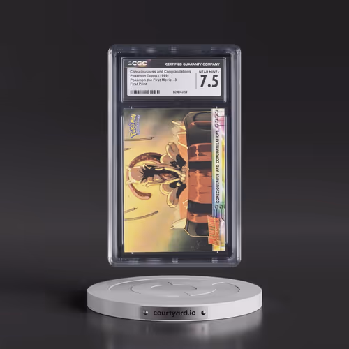 1999 Pokémon the First Movie #3 Consciousness and Congratulations - First Print (Blue Topps Logo) (C