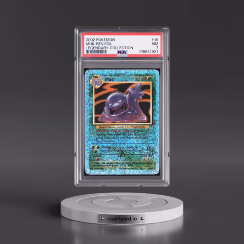 2002 Pokémon Legendary Collection #16 Muk - Reverse Foil (PSA 7 NM)