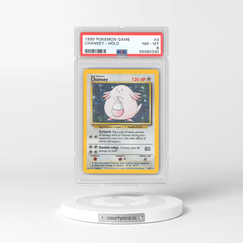 1999 Pokémon Game #3 Chansey - Holo (PSA 8 NM-MT)