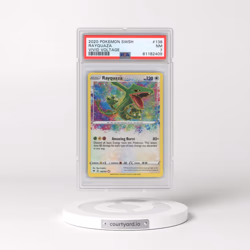 2020 Pokémon Sword & Shield Vivid Voltage #138 Rayquaza (PSA 7 NM)