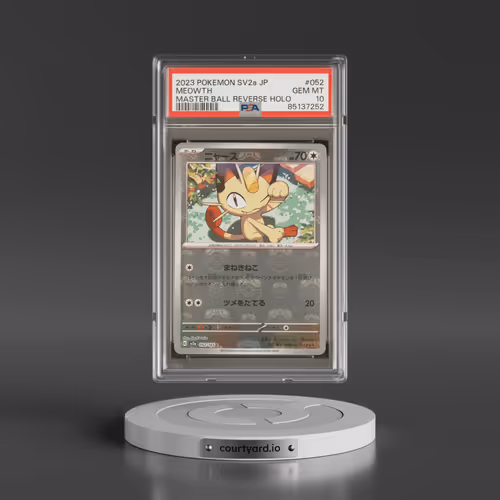 2023 Pokémon Sv2a-Pokemon 151 #052 Meowth - Reverse Holo Master Ball (PSA 10 GEM MINT)