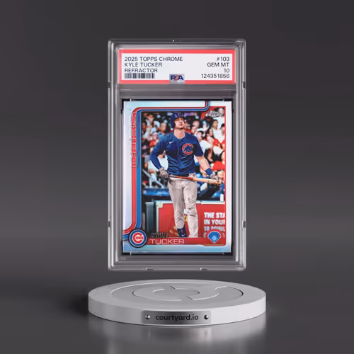 2025 Topps Chrome #103 Kyle Tucker - Refractor (PSA 10 GEM MINT)
