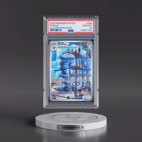 2023 Pokémon Par EN-Paradox Rift #208 Steelix - Illustration Rare (PSA 10 GEM MINT)