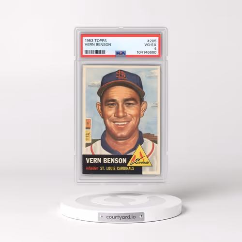 1953 Topps #205 Vern Benson (PSA 4 VG-EX)