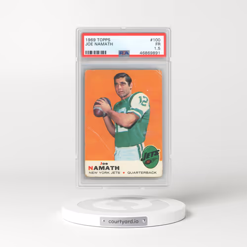 1969 Topps #100 Joe Namath (PSA 1.5 FR)