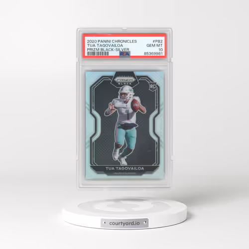2020 Panini Chronicles Prizm Black #PB2 Tua Tagovailoa - Silver (PSA 10 GEM MINT)