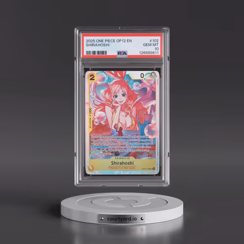2025 One Piece OP12-Legacy of the Master #102 Shirahoshi (PSA 10 GEM MINT)