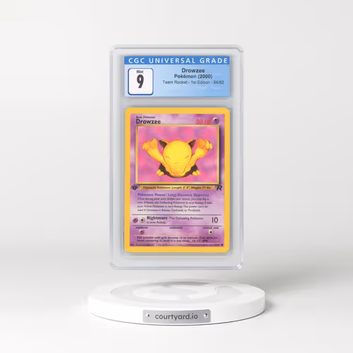 2000 Team Rocket #54/82 Drowzee - 1st Edition 1st Edition (CGC 9 MINT)