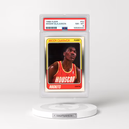 1988 Fleer #53 Akeem Olajuwon (PSA 8 NM-MT)