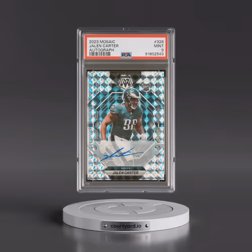 2023 Panini Mosaic #328 Jalen Carter - Autograph (PSA 9 MINT)