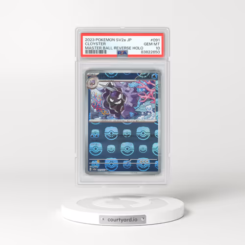 2023 Pokémon Sv2a-Pokemon 151 #091 Cloyster - Reverse Holo Master Ball (PSA 10 GEM MINT)