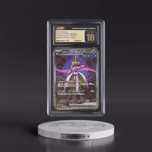 2024 High Class Pack: Terastal Fest ex - sv8a #213/187 Iron Valiant ex - Special Art Rare Holo (CGC