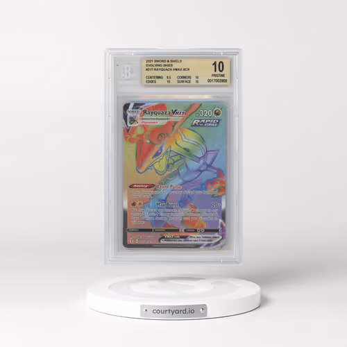 2021 Evolving Skies #217 Rayquaza VMAX - Holo Secret (BGS 10 PRISTINE)