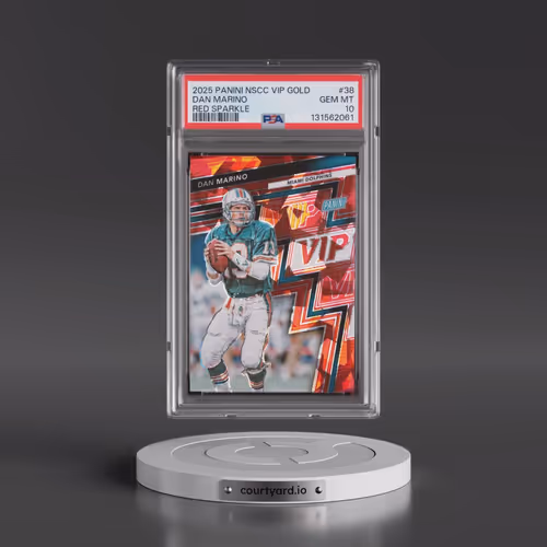 2025 Panini National Sports Collectors Convention VIP Gold #38 Dan Marino - Red Sparkle (PSA 10 GEM