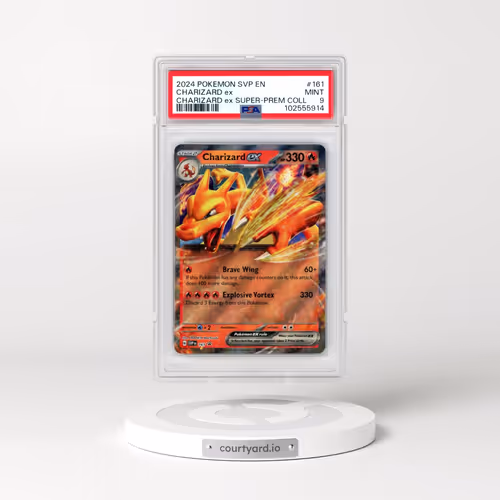 2024 Pokémon Svp EN-SV Black Star Promo #161 Charizard EX - Holo Charizard EX Super-Premium Collection (PSA 9 MINT)