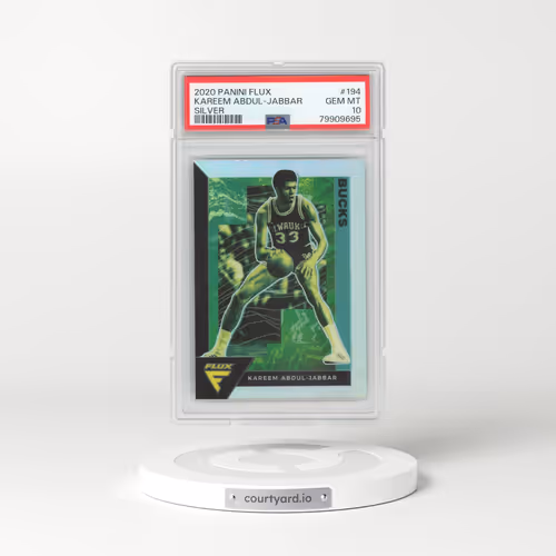 2020 Panini Flux #194 Kareem Abdul-Jabbar - Silver (PSA 10 GEM MINT)
