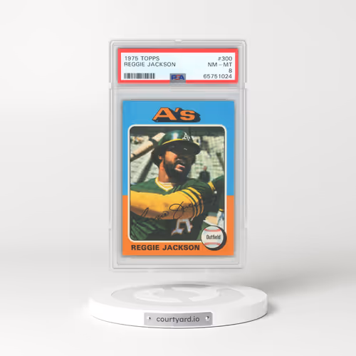 1975 Topps #300 Reggie Jackson (PSA 8 NM-MT)