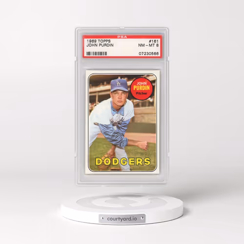 1969 Topps #161 John Purdin (PSA 8 NM-MT)