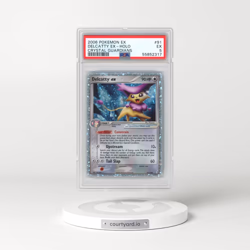 2006 Pokémon EX Crystal Guardians #91 Delcatty EX - Holo Holo (PSA 5 EX)