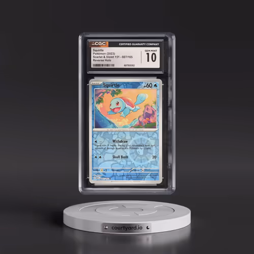 2023 Scarlet & Violet 151 - MEW EN #007/165 Squirtle - Reverse Holo (CGC 10 GEM MINT)