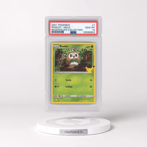 2021 Pokémon Mcdonald's Collection #7 Rowlet - Holo (PSA 10 GEM MINT)