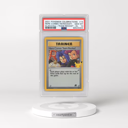 2021 Pokémon Celebrations Classic Collection #15 Here Comes Team Rocket! - Holo (PSA 10 GEM MINT)