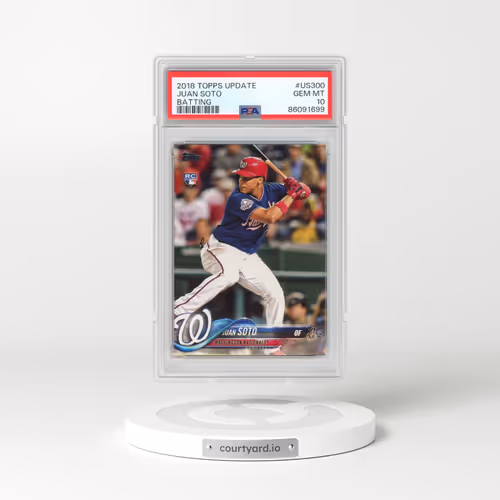 2018 Topps Update #US300 Juan Soto - Batting (PSA 10 GEM MINT)