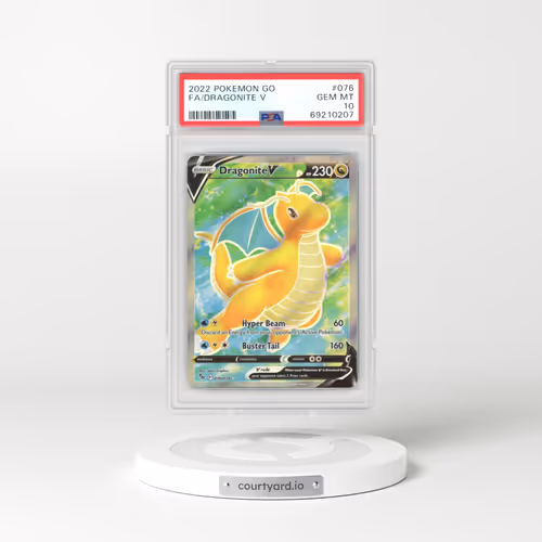 2022 Pokémon GO #076 Dragonite V - Holo (PSA 10 GEM MINT)