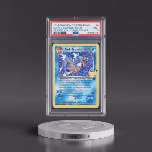 2021 Pokémon Celebrations Classic Collection #8 Dark Gyarados - Holo (PSA 9 MINT)
