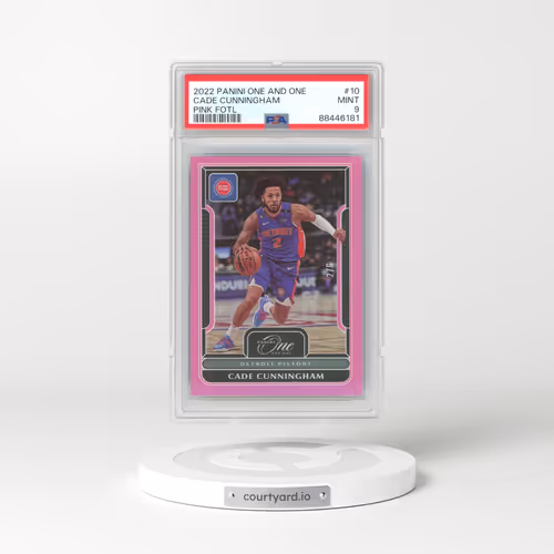 2022 Panini One and One #10 Cade Cunningham - Pink Fotl (PSA 9 MINT)
