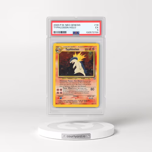 2000 Pokémon Neo Genesis #18 Typhlosion - Holo (PSA 5 EX)