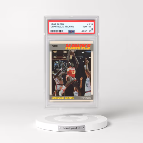 1987 Fleer #118 Dominique Wilkins (PSA 8 NM-MT)