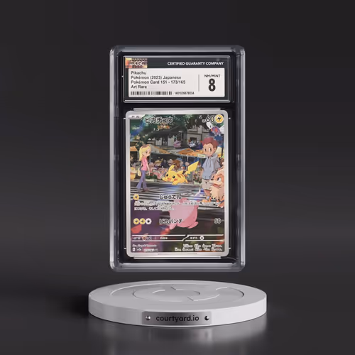 2023 Pokémon Card 151 #173/165 Pikachu - Art Rare Holo (CGC 8 NM-MT)