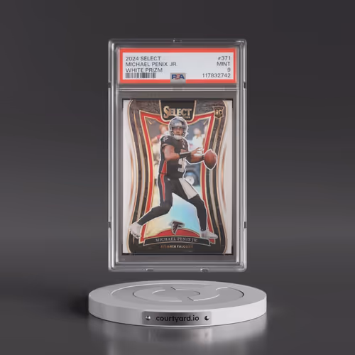 2024 Panini Select #371 Michael Penix Jr. - White Prizm (PSA 9 MINT)
