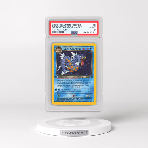 2000 Pokémon Rocket #8 Dark Gyarados - 1st Edition Holo (PSA 9 MINT)