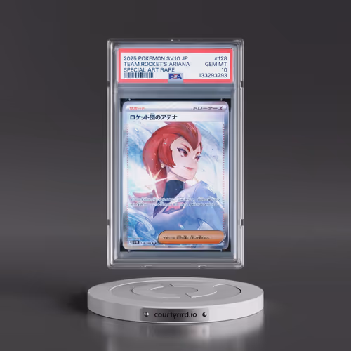 2025 Pokémon SV10-Glory of Team Rocket #128 Team Rocket's Ariana - Special Art Rare (PSA 10 GEM MINT