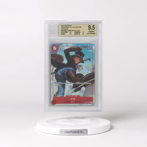 2023 One Piece Card Game Awakening of the New Era Japanese #OP05007 Sabo ALT ART SR (BGS 9.5 GEM MIN