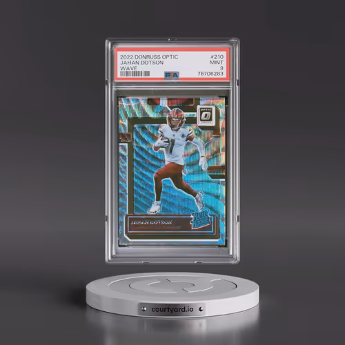 2022 Panini Donruss Optic #210 Jahan Dotson - Wave (PSA 9 MINT)