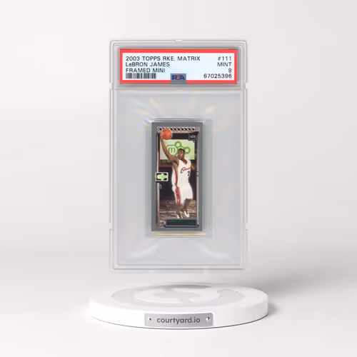 2003 Topps Rookie Matrix #111 LeBron James - Mini (PSA 9 MINT)