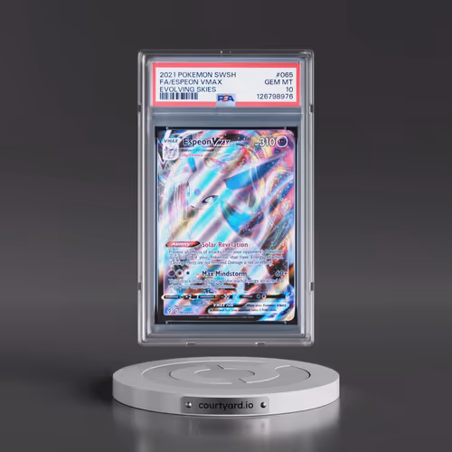 2021 Pokémon Sword & Shield Evolving Skies #065 Espeon Vmax - Full Art (PSA 10 GEM MINT)