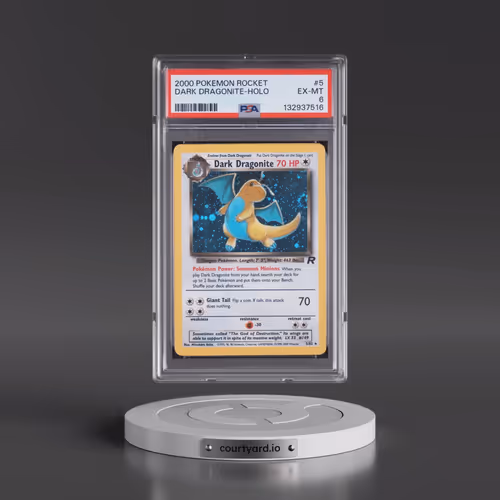 2000 Pokémon Rocket #5 Dark Dragonite - Holo (PSA 6 EX-MT)